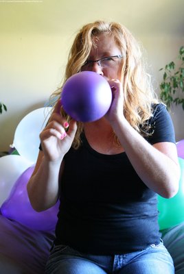 update 28: blowing up a purple balloon
